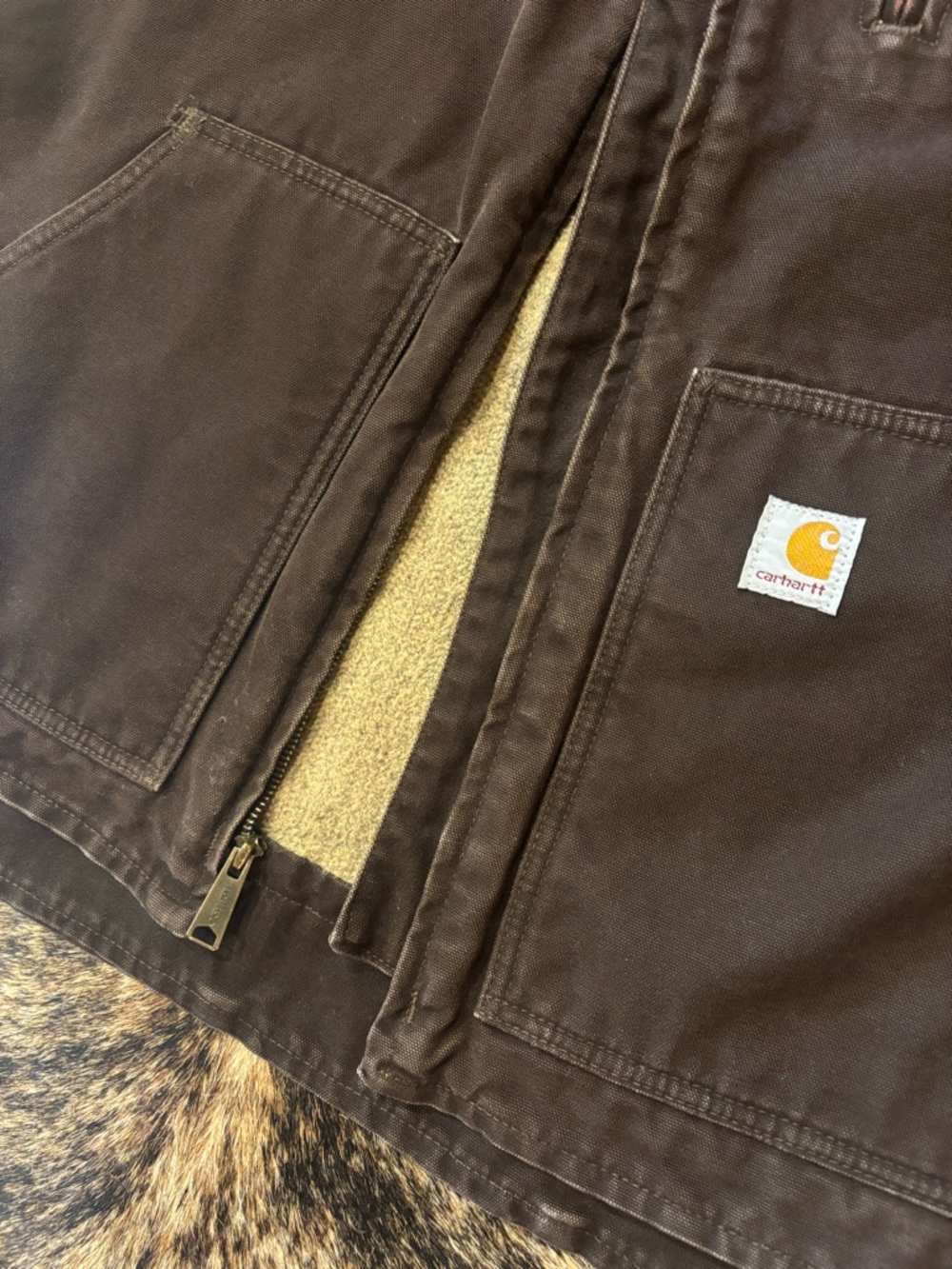 Carhartt Women’s Vintage Vest, Brown, Size XL - Picture 5 of 10